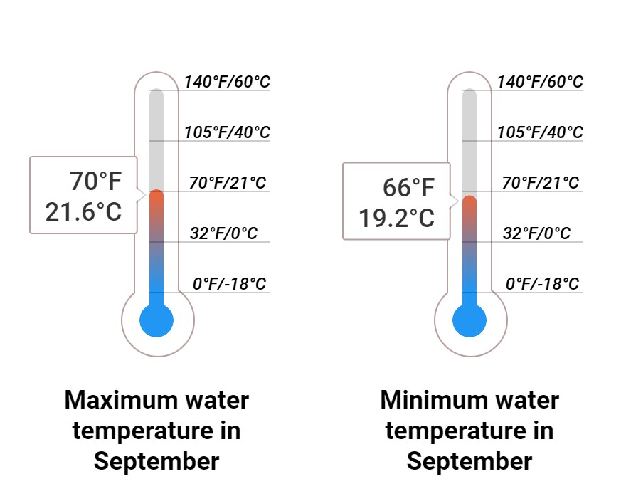 Average Sea temperature